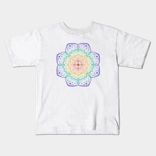 Mandala Goa India geometric spiritual design Kids T-Shirt